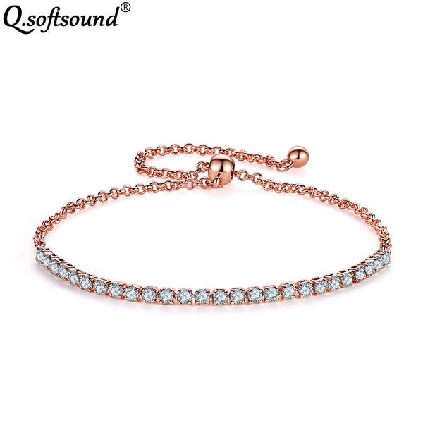 new adjustable tennis bracelets for women luxury rose gold color cubic zirconia bangle fashion jewelry accesorios mujer qb0829a, Black
new adjustable tennis bracelets for women luxury rose gold color cubic zirconia bangle fashion jewelry accesorios mujer qb0829a, Black