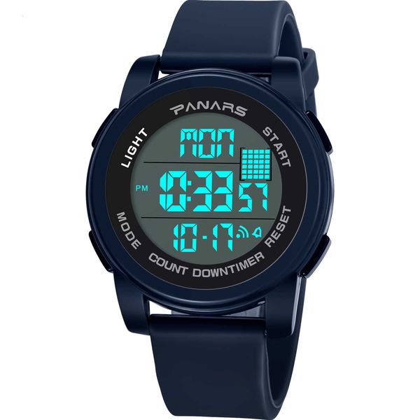 fashion men waterproof electronic watch fashion ins unicorn student sports watch, Silver