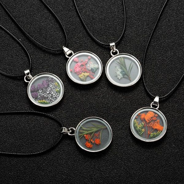 2020 simple round glass real natural dried flower necklace for women gift charm gold round beads chain jewelry wholesale, Silver
2020 simple round glass real natural dried flower necklace for women gift charm gold round beads chain jewelry wholesale, Silver
