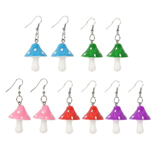 5/6 pairs resin mushroom earrings fresh handmade plastic simulation mushroom drop earrings kit for women girl jewelry, Silver
5/6 pairs resin mushroom earrings fresh handmade plastic simulation mushroom drop earrings kit for women girl jewelry, Silver