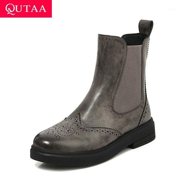 boots qutaa 2021 ankle pu leather slip on women shoes autumn winter square heel casual round toe short big size 34-431, Black
boots qutaa 2021 ankle pu leather slip on women shoes autumn winter square heel casual round toe short big size 34-431, Black