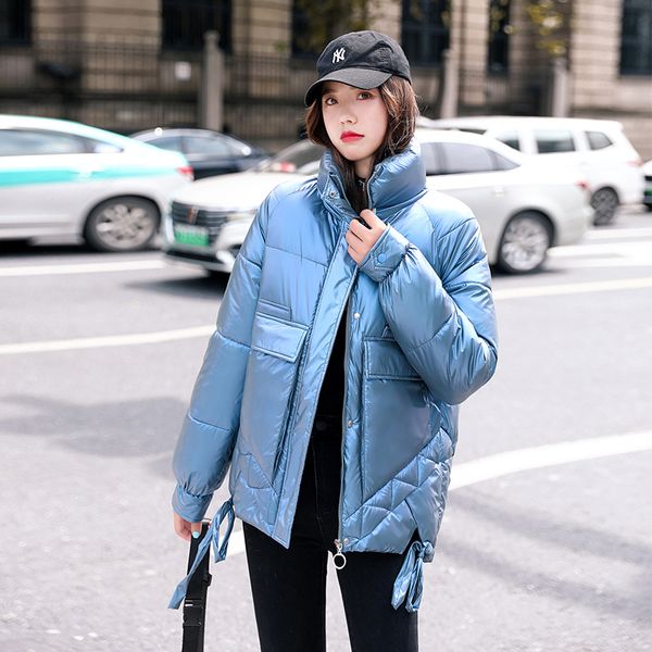 size female plus women korean parka solid winter fat jas stand women's hard loose wet cats jacket style shiny runner aiumc, Black
size female plus women korean parka solid winter fat jas stand women's hard loose wet cats jacket style shiny runner aiumc, Black