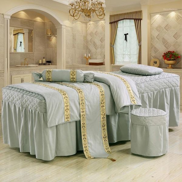 4pcs/5pcs/6 brief cotton beauty bedspread embroidery ruffles bed skirt duvet cover for beauty parlor 70*190cm grey color1
4pcs/5pcs/6 brief cotton beauty bedspread embroidery ruffles bed skirt duvet cover for beauty parlor 70*190cm grey color1