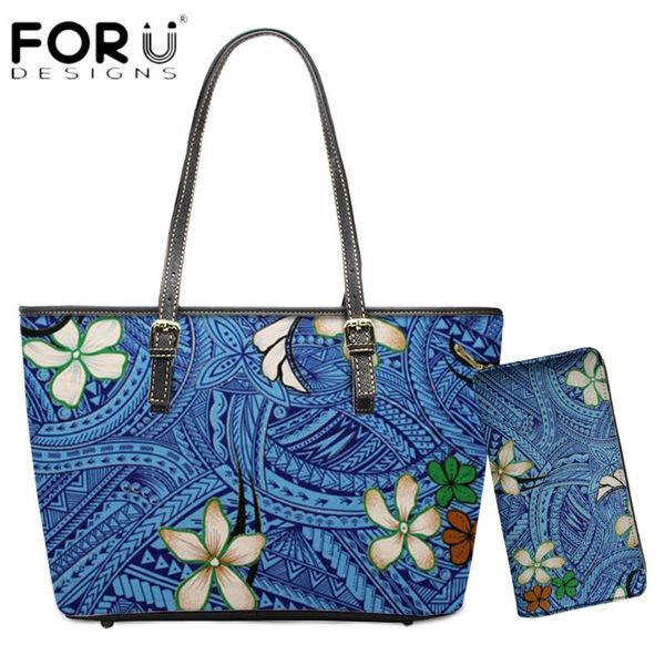 forudesigns fashion women luxury shoulder bag and wallets 2pcs set samoan polynesian flower printing female leather totes bag
forudesigns fashion women luxury shoulder bag and wallets 2pcs set samoan polynesian flower printing female leather totes bag