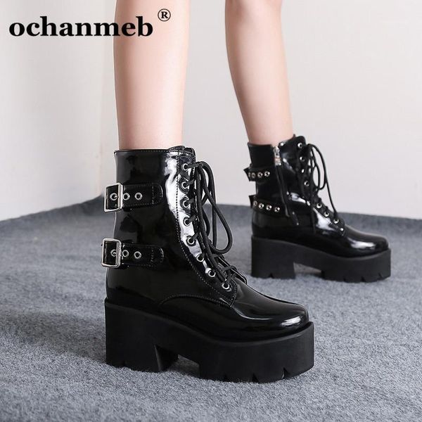 boots female thick square chunky heel platforms motorcycle women metal buckle cross tied zip combat lady big size 431, Black
boots female thick square chunky heel platforms motorcycle women metal buckle cross tied zip combat lady big size 431, Black