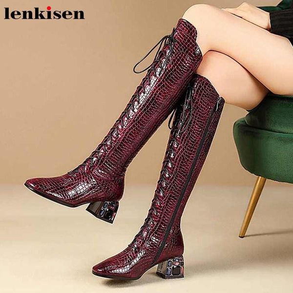 boots lenkisen gorgeous print stone patter fashion european style crystal high heels winter lace up side zipper thigh l3f7, Black
boots lenkisen gorgeous print stone patter fashion european style crystal high heels winter lace up side zipper thigh l3f7, Black