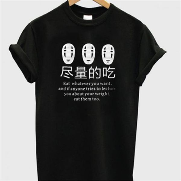 japanese anime eat whatever you want funny sayings tees t shirt women harajuku fashion cute casual black clothing, White
japanese anime eat whatever you want funny sayings tees t shirt women harajuku fashion cute casual black clothing, White