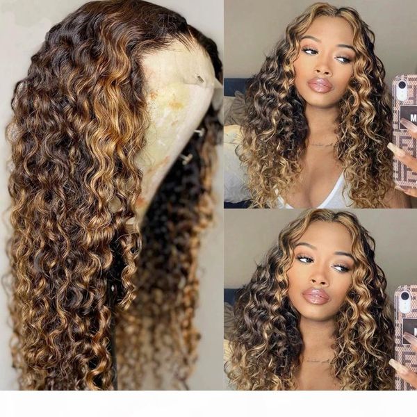 360 frontal peruvian bouncy curly highlight brown lace front human hair wigs with baby hair full lace wigs for women bleached knots, Black
360 frontal peruvian bouncy curly highlight brown lace front human hair wigs with baby hair full lace wigs for women bleached knots, Black