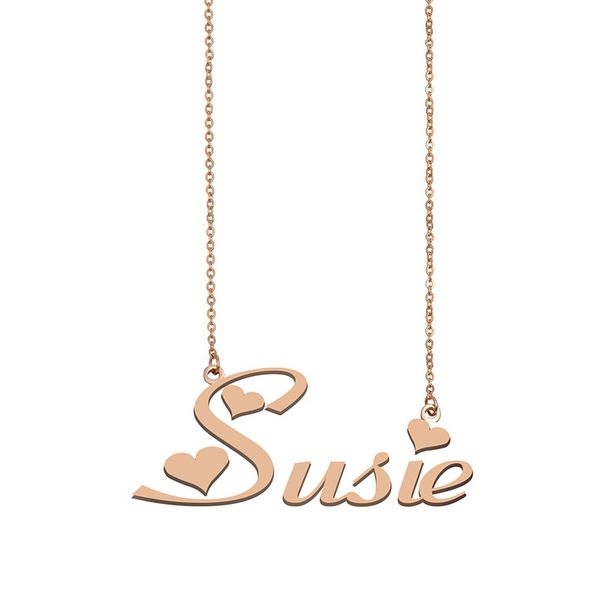 susie name necklace custom nameplate pendant for women girls birthday gift kids friends jewelry 18k gold plated stainless steel, Silver
susie name necklace custom nameplate pendant for women girls birthday gift kids friends jewelry 18k gold plated stainless steel, Silver