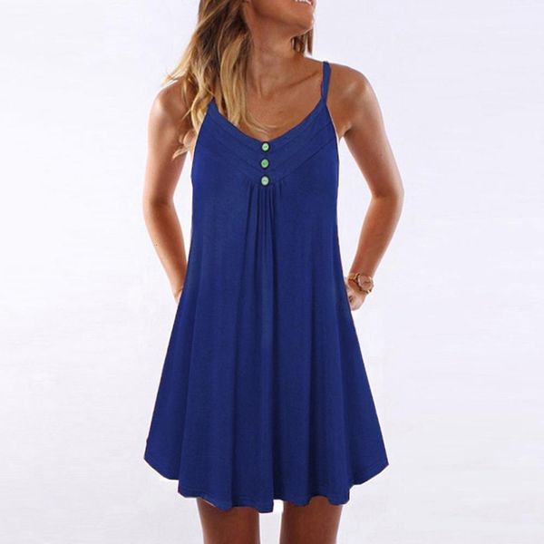 2020 new women dresses ladies summer beach party dress solid color sling vestidos summer sundress fashion vestido, Gray
2020 new women dresses ladies summer beach party dress solid color sling vestidos summer sundress fashion vestido, Gray