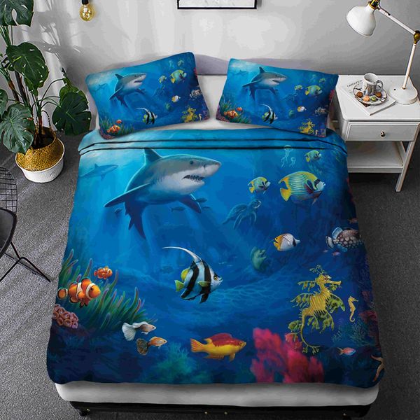 3d whale printed bedding set marine animal duvet cover set blue home textiles starfish ocean series bedclothes
3d whale printed bedding set marine animal duvet cover set blue home textiles starfish ocean series bedclothes