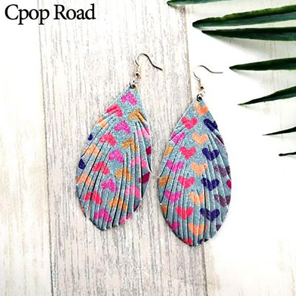dangle & chandelier cpop glitter heart feather pu leather earring color tassel pendant women jewelry leaf gift drop, Silver
dangle & chandelier cpop glitter heart feather pu leather earring color tassel pendant women jewelry leaf gift drop, Silver