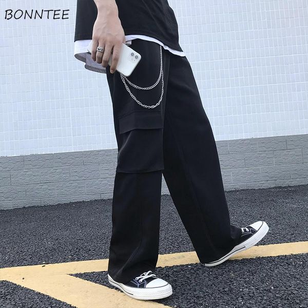men's pants casual oversize 3xl solid multi-pockets loose full length straight trousers hip hop student daily fashion bf all-match ins, Black
men's pants casual oversize 3xl solid multi-pockets loose full length straight trousers hip hop student daily fashion bf all-match ins, Black