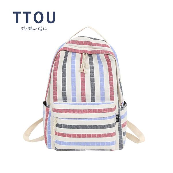 ttou preppy style canvas striped backpack women large capacity travel bag fashion school backpack for teenage girls bbyxvt alice_bag
ttou preppy style canvas striped backpack women large capacity travel bag fashion school backpack for teenage girls bbyxvt alice_bag