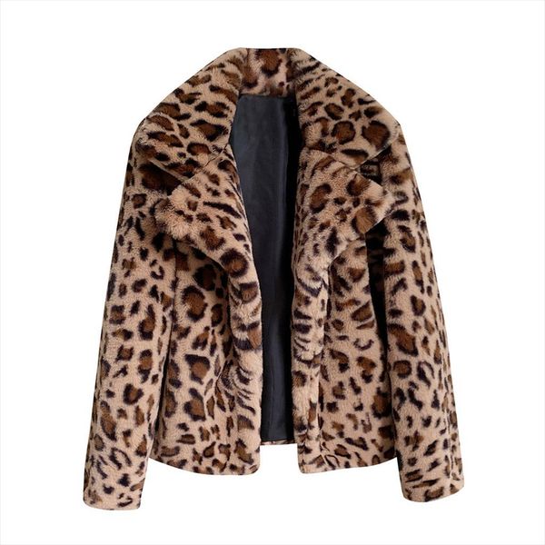 autumn winter coat women fashion leopard print loose short windbreaker lamb faux fur coat fur elegant jackets female overcoat, Black
autumn winter coat women fashion leopard print loose short windbreaker lamb faux fur coat fur elegant jackets female overcoat, Black
