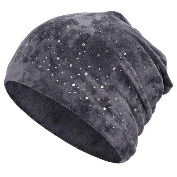 women skullies winter velvet hat beanies soft warm shiny pearls rhinestones hats lx9e, Blue;gray
women skullies winter velvet hat beanies soft warm shiny pearls rhinestones hats lx9e, Blue;gray