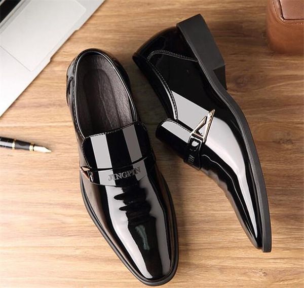 new spring patent leather pointed toe mens dress shoes bussines dress solid black lace-up soft bottom oxfords
new spring patent leather pointed toe mens dress shoes bussines dress solid black lace-up soft bottom oxfords