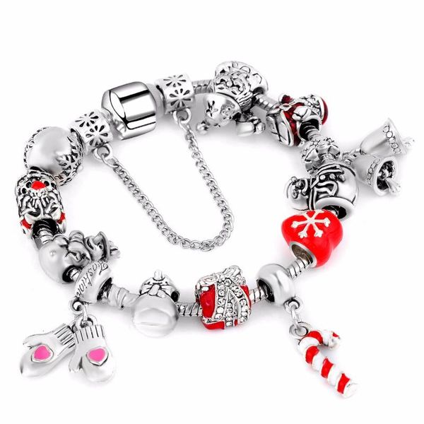 european snow charms bracelet for women alloy beads snake chain bracelets silver plated jewelry, Black
european snow charms bracelet for women alloy beads snake chain bracelets silver plated jewelry, Black