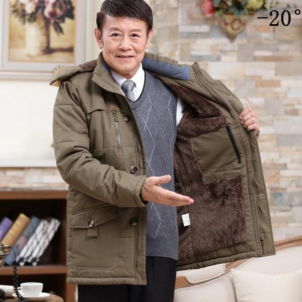 men's down & parkas winter cotton-padded coat middle aged and elderly parka hooded jackets for men fleece thicken warm outwear windbrea, Black
men's down & parkas winter cotton-padded coat middle aged and elderly parka hooded jackets for men fleece thicken warm outwear windbrea, Black