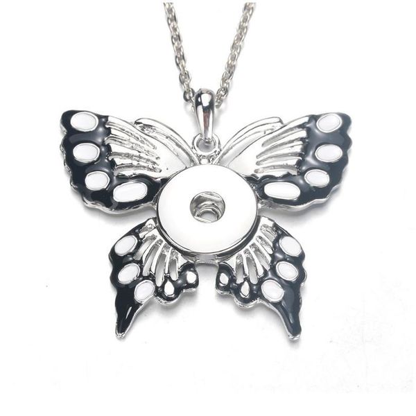 new fashion butterfly necklace snap button pendant pearl necklace fit 18mm buttons charm fashion women bbyefo, Silver
new fashion butterfly necklace snap button pendant pearl necklace fit 18mm buttons charm fashion women bbyefo, Silver