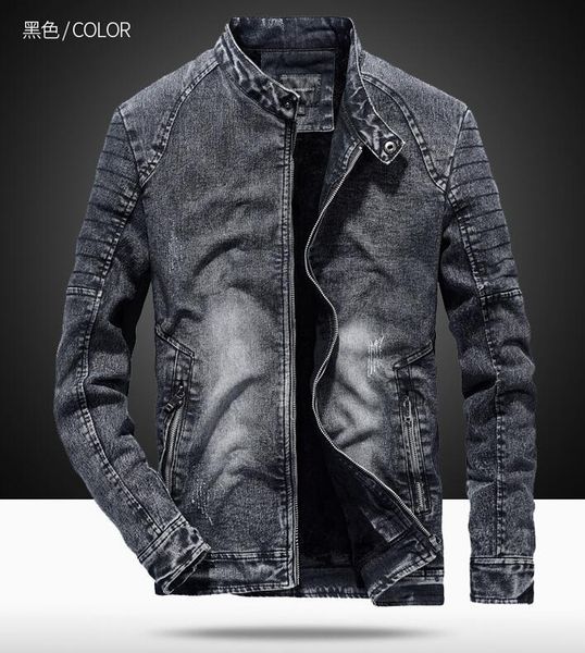 denim jackets men slim fit solid color casual mens jeans coat fashion vintage clothes for black blue, Black;brown
denim jackets men slim fit solid color casual mens jeans coat fashion vintage clothes for black blue, Black;brown