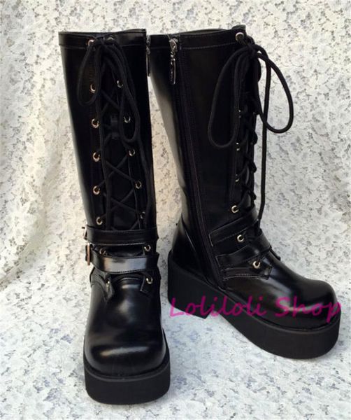 princess sweet lolita shoes lolilloliyoyo antaina japanese design custom bright skin cross lacing thick bottom boots an9242, Black
princess sweet lolita shoes lolilloliyoyo antaina japanese design custom bright skin cross lacing thick bottom boots an9242, Black