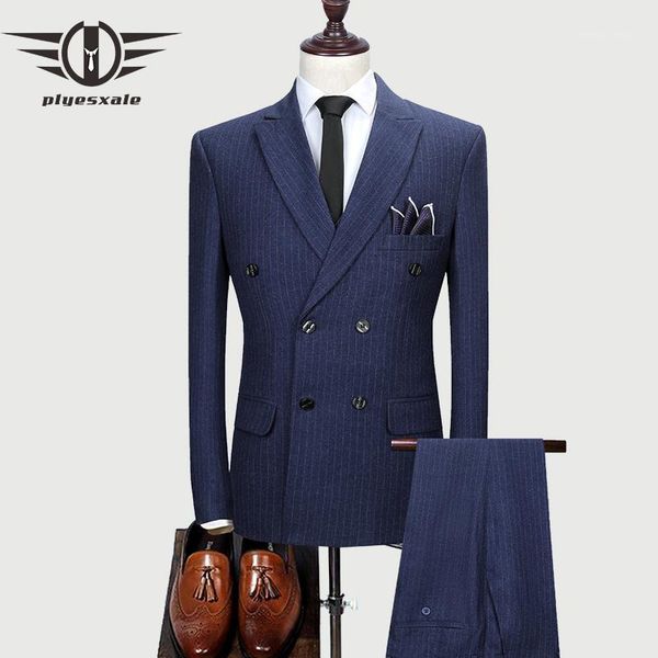 men's suits & blazers mens striped suit black gray blue wedding man slim fit three piece dress business formal double breasted q4471, White;black
men's suits & blazers mens striped suit black gray blue wedding man slim fit three piece dress business formal double breasted q4471, White;black