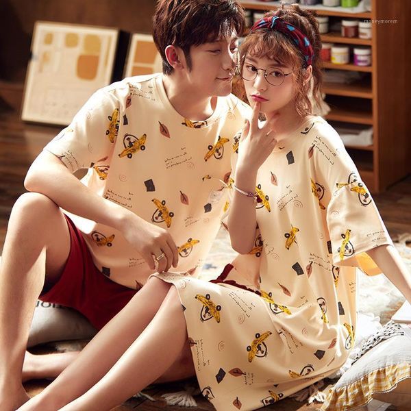 men's sleepwear couple pajamas set 2021 summer men's and women's polyester 2-piece1, Black;brown
men's sleepwear couple pajamas set 2021 summer men's and women's polyester 2-piece1, Black;brown
