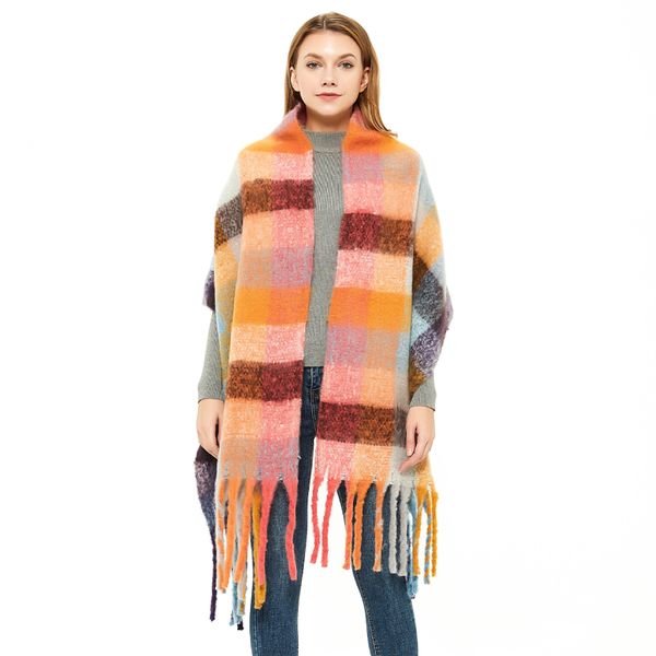 fashion scarf 2020 european and american autumn and winter new thickened circle yarn coarse tassel color plaid twist braid scarf lady shawl, Blue;gray
fashion scarf 2020 european and american autumn and winter new thickened circle yarn coarse tassel color plaid twist braid scarf lady shawl, Blue;gray