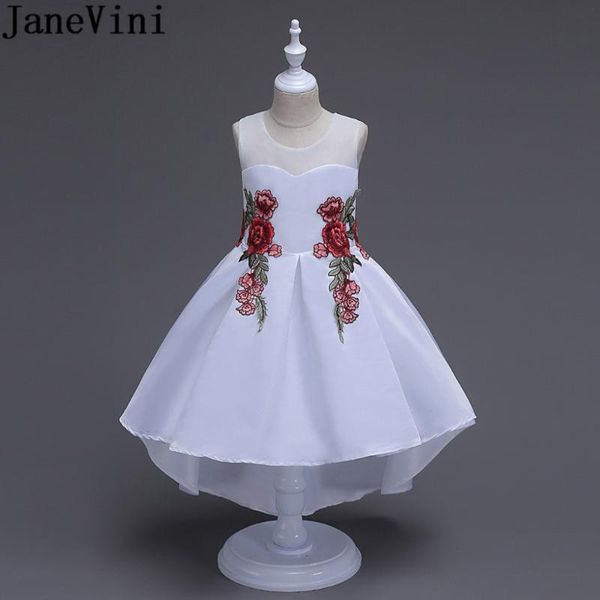 janevini princess white girls flower girl dresses with embroidery appliques high low child kids wedding party communion dresses, Red;yellow
janevini princess white girls flower girl dresses with embroidery appliques high low child kids wedding party communion dresses, Red;yellow