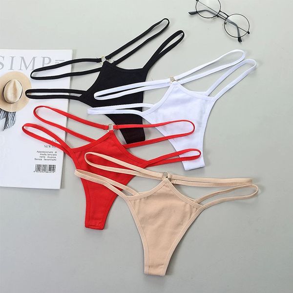 1 pcs women g-string cotton panties lingerie thin strap hollow soft briefs low rise thong breathable female underwear, Black;white
1 pcs women g-string cotton panties lingerie thin strap hollow soft briefs low rise thong breathable female underwear, Black;white