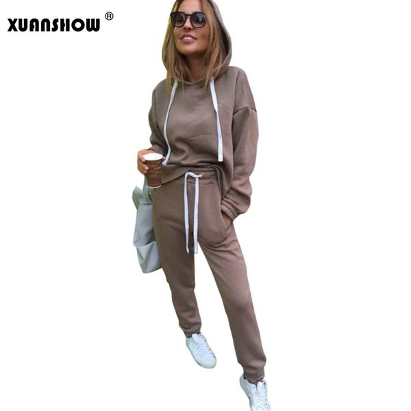 xuanshow 2020 fashion women tracksuit autumn winter irregular hoodies+long pants 2 piece set outfits conjunto moleton feminino c1103, Gray
xuanshow 2020 fashion women tracksuit autumn winter irregular hoodies+long pants 2 piece set outfits conjunto moleton feminino c1103, Gray