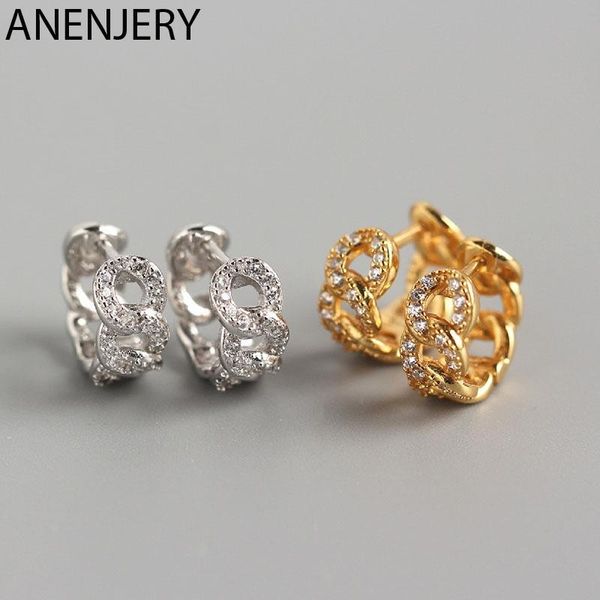 hoop & huggie anenjery 925 sterling silver chain-shaped earrings for women round circle micro-lnlaid zircon jewelry gifts s-e1399, Golden;silver
hoop & huggie anenjery 925 sterling silver chain-shaped earrings for women round circle micro-lnlaid zircon jewelry gifts s-e1399, Golden;silver