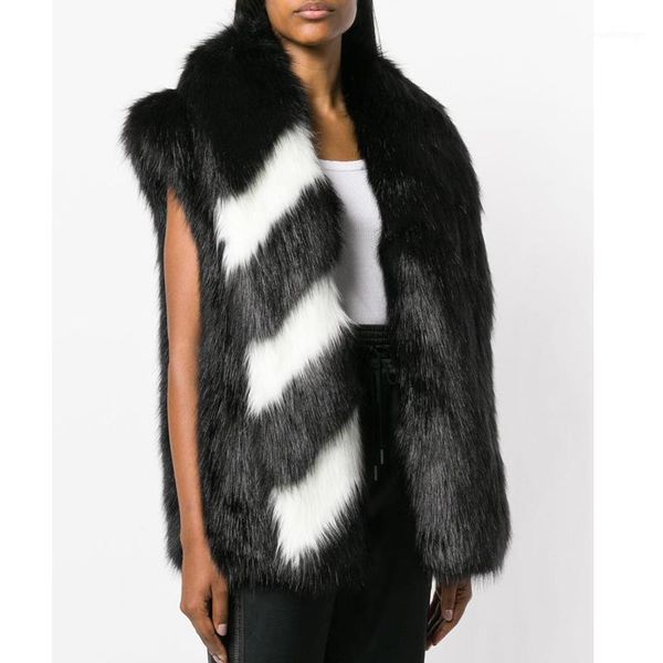 cp faux fur stripe contrast vest women fashion covered button fur coat women casual long sleeves vest female ladies cp931, Black
cp faux fur stripe contrast vest women fashion covered button fur coat women casual long sleeves vest female ladies cp931, Black