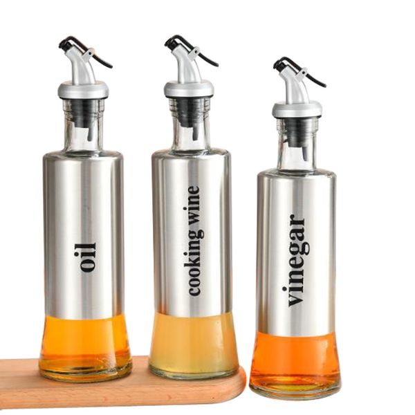 300ml stainless steel glass leakproof sealed olive oil bottle household soy sauce bottle sea soning storage bottles vinegar pot
300ml stainless steel glass leakproof sealed olive oil bottle household soy sauce bottle sea soning storage bottles vinegar pot