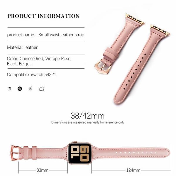 bracelet belt genuine leather band for watch 42mm 38mm 44mm 40mm strap for iwatch series 5 4 3 2 1 w jllwsc, Black;brown
bracelet belt genuine leather band for watch 42mm 38mm 44mm 40mm strap for iwatch series 5 4 3 2 1 w jllwsc, Black;brown