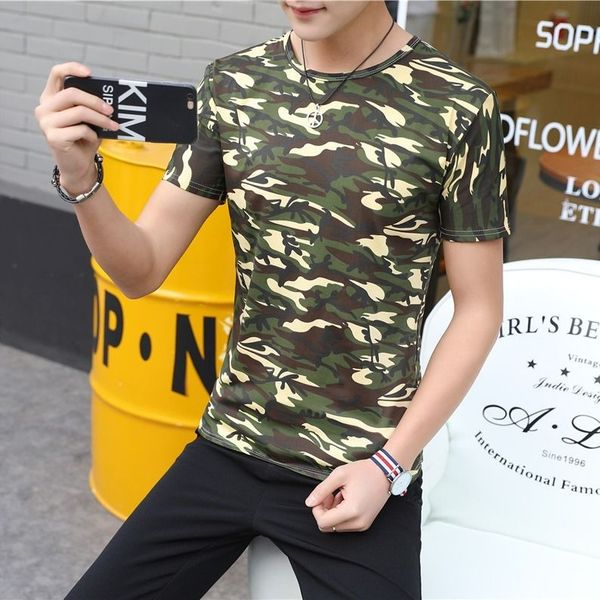 fashion tshirt men army camouflage camo summer fitness hiphop streetwear t shirt kg-151, White;black 
fashion tshirt men army camouflage camo summer fitness hiphop streetwear t shirt kg-151, White;black
