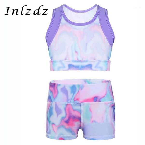 kids girls gymnastic leotard ballet costumes tie-dye tanks crop with boy-cut high waist dance shorts bottoms for sports1, Black;red
kids girls gymnastic leotard ballet costumes tie-dye tanks crop with boy-cut high waist dance shorts bottoms for sports1, Black;red