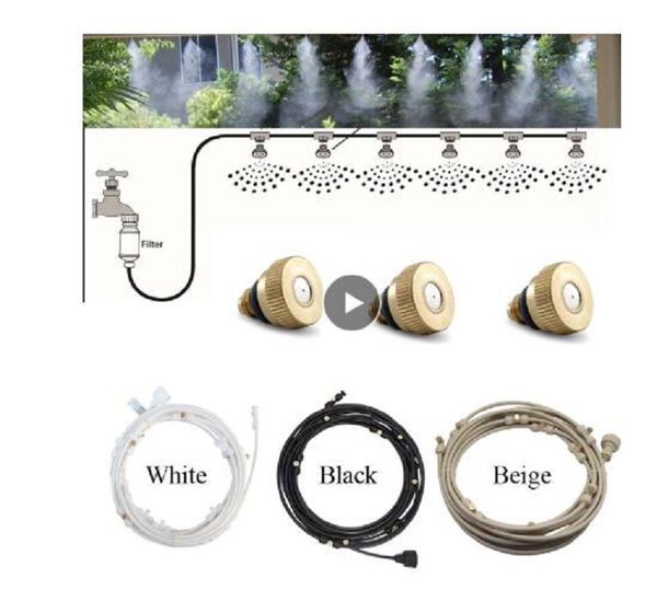 e441 water misting cooling system kit summer sprinkler brass nozzle outdoor garden greenhouse park plants spray hose watering
e441 water misting cooling system kit summer sprinkler brass nozzle outdoor garden greenhouse park plants spray hose watering