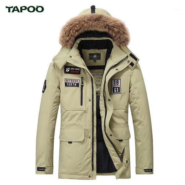 tapoo mens down coats polyester winter jackets thick 80% white duck down casual outerwear windproof handsome plus size m-3xl1, Black
tapoo mens down coats polyester winter jackets thick 80% white duck down casual outerwear windproof handsome plus size m-3xl1, Black