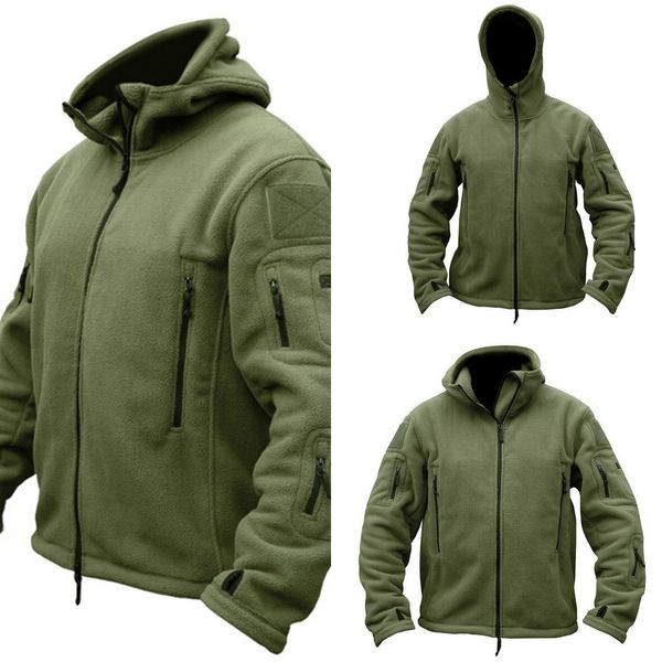 man fleece tactical softshell jacket polartec thermal polar hooded military outerwear coat army clothes, Black
man fleece tactical softshell jacket polartec thermal polar hooded military outerwear coat army clothes, Black