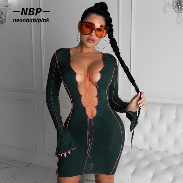 neonbabipink flare long sleeve deep v neck bodycon dress women clubwear contrast stitch lace up rib knit bandage dress n83-cz211, Black;gray
neonbabipink flare long sleeve deep v neck bodycon dress women clubwear contrast stitch lace up rib knit bandage dress n83-cz211, Black;gray