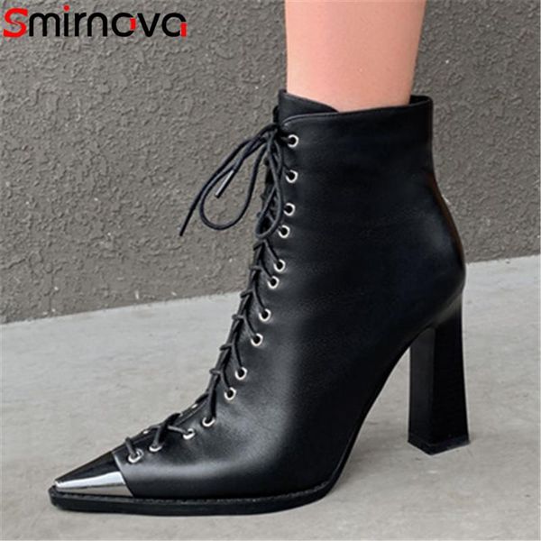 boots smirnova 2021 est ankle women high heel shoes genuine leather metal toe autumn winter fashion dress ladies, Black
boots smirnova 2021 est ankle women high heel shoes genuine leather metal toe autumn winter fashion dress ladies, Black
