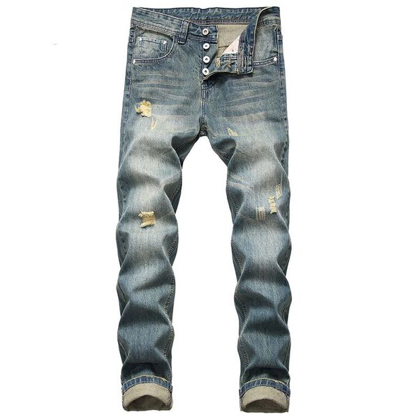 ripped brand jeans denim trousers plus size four season jeans straight men blue european and american style ruined hole
ripped brand jeans denim trousers plus size four season jeans straight men blue european and american style ruined hole