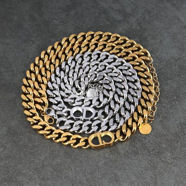 chokers colorfast necklace luxury wonmen's jewelry cuban chain thick choker female girl gift punk, Golden;silver
chokers colorfast necklace luxury wonmen's jewelry cuban chain thick choker female girl gift punk, Golden;silver