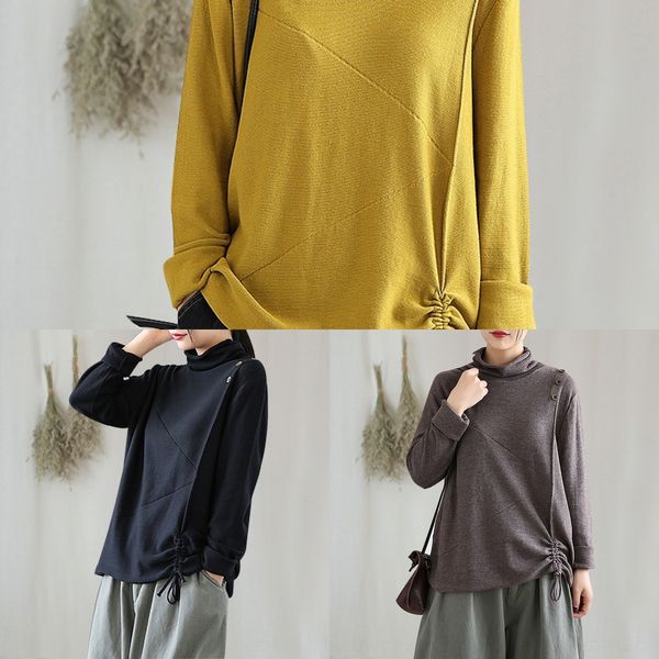 f0hg4 half high pullover pullovert-shirt swea pullover autumn new 2020 with long sleeve short t-shirt loose women's bottom layer thin p, White;black
f0hg4 half high pullover pullovert-shirt swea pullover autumn new 2020 with long sleeve short t-shirt loose women's bottom layer thin p, White;black