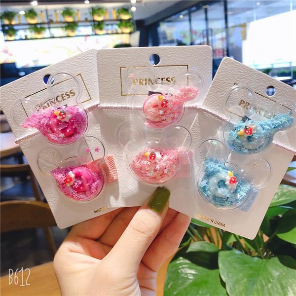 2 pcs korea cute beautiful colorful quicksand transparent pvc rubber band hairpins for sweet girl princess fashion duckbill clip1, Slivery;white
2 pcs korea cute beautiful colorful quicksand transparent pvc rubber band hairpins for sweet girl princess fashion duckbill clip1, Slivery;white