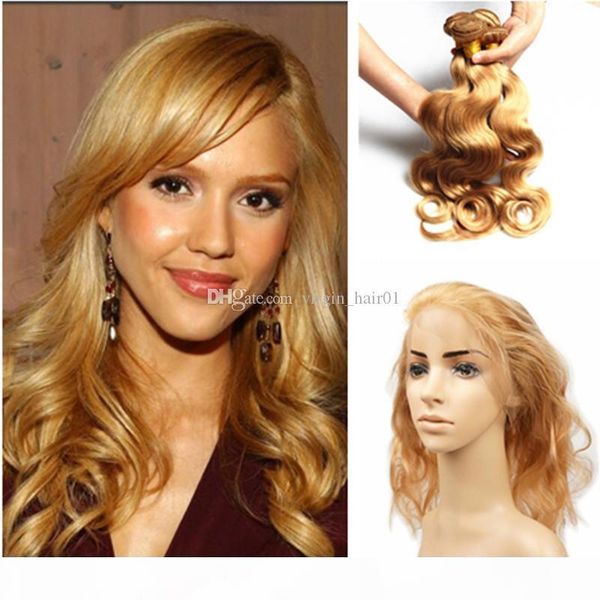body wave human hair with 360 lace frontal closure #27 honey blonde 360 lace frontal with body wave hair bundles, Black;brown
body wave human hair with 360 lace frontal closure #27 honey blonde 360 lace frontal with body wave hair bundles, Black;brown