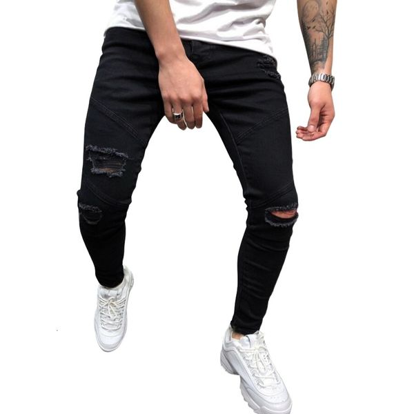 new spring autumn fashion casual eurocode men's solid color ripped zipper front trim hip hop denim jeans for men, Blue
new spring autumn fashion casual eurocode men's solid color ripped zipper front trim hip hop denim jeans for men, Blue