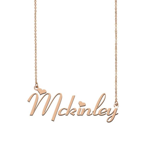 pendant necklaces mckinley name necklace , custom for women girls friends birthday wedding christmas mother days gift, Silver
pendant necklaces mckinley name necklace , custom for women girls friends birthday wedding christmas mother days gift, Silver